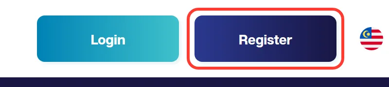 Register button in the We1Win header next to Login