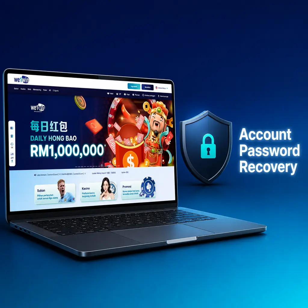 We1Win account password recovery steps using SMS or email verification to reset and regain account access quickly